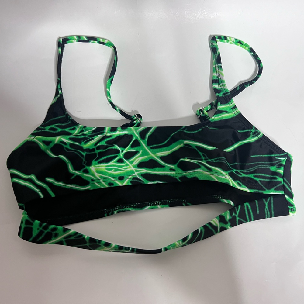 NWOT | Lightning Speed Neon Underboob Cutout Top | iHeartRaves